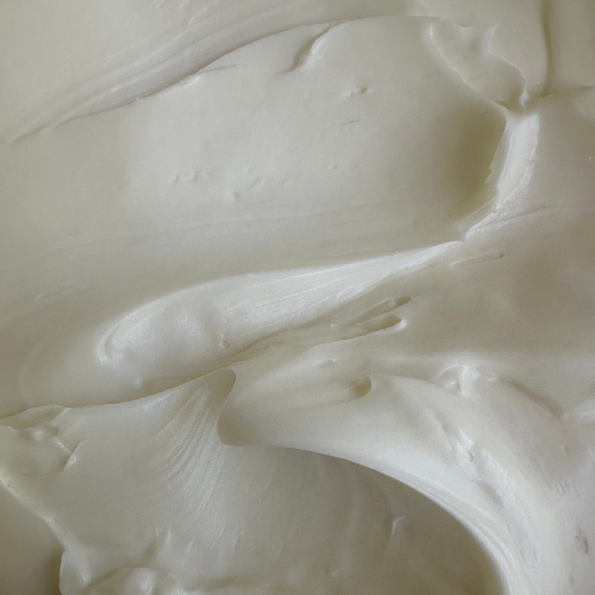 white cream close up
