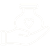 White Icon to represent made with care 